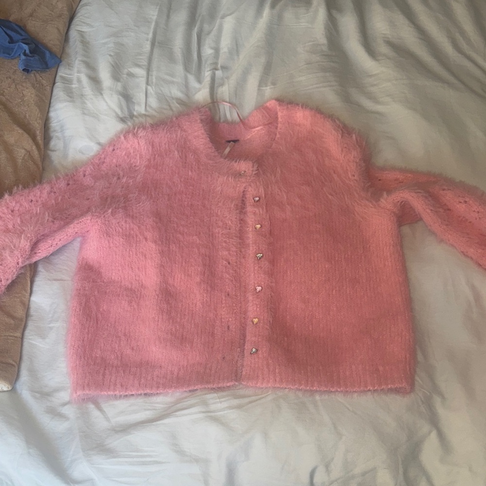 Free People Soft Pink Cardigan